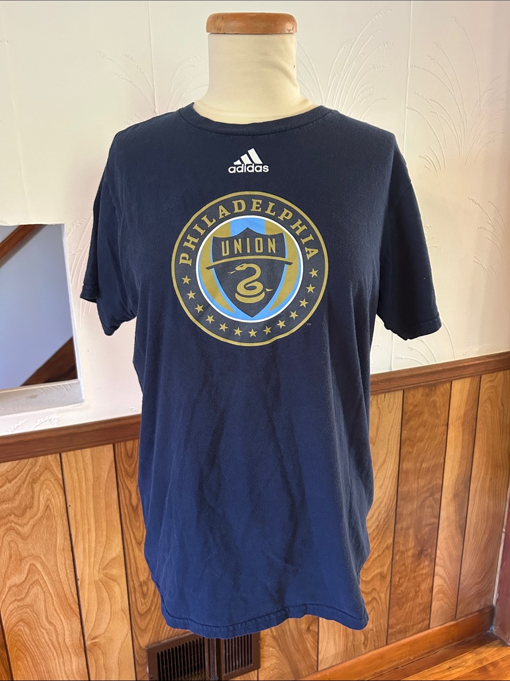 adidas Navy Philadelphia Union Crest Tee